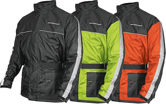 Nelson Rigg Solo Storm Rain Jacket, Waterproof, Breathable, and Packable (Black, Small)