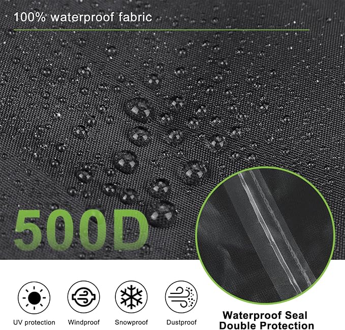 Central Air Conditioner Cover for Outside Units, AC Covers for Outside,Waterproof & Windproof Outdoor AC Units Cover, Black (36''x36''x40'')
