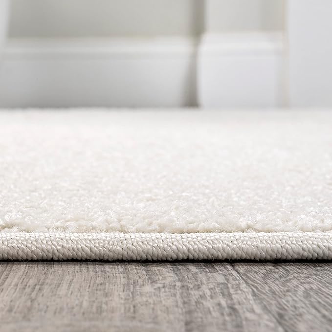 JONATHAN Y Haze Solid Low-Pile Cream Indoor Area Rug 12x15, Coastal,Bohemian,Minimalist,Classic, Easy-Cleaning for Living Room,Bedroom,Kitchen,Pet Friendly,Non-Shedding (SEU100T-15)