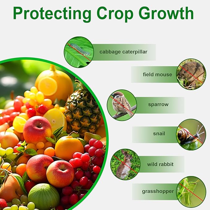Garden Netting 10x60FT Ultra Fine Mesh Netting Bird Barrier Protection Vegetable Fruit Tree Bushes Plant Cover for Raised Bed