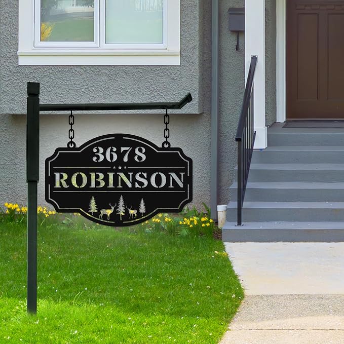 Personalized Metal Address Numbers for Houses, Custom House Numbers, Custom Address Plaque, Personalized Address Plaque for Outside