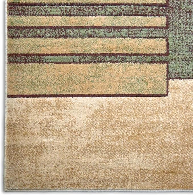 Home Dynamix Tribeca Mason Runner Area Rug 1'9"x7'2", Abstract Brown/Green