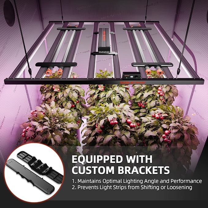 Spider Farmer SUPP-UV60 & IR30 LED Grow Light Bars Set 35.4" Long, 365-370nm UV & 730-745nm IR Supplemental Light for Indoor Plants, Grow Tents