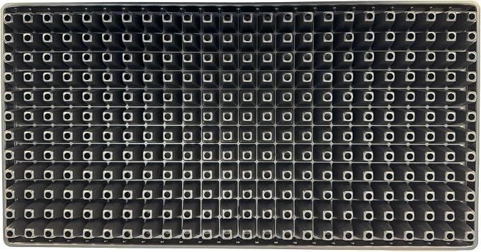 288 Cell Seedling Plastic Nursery Trays, 10 Pack, Thick Durable Germination Plug Trays, 2880 Cells Reusable Plant Propagation