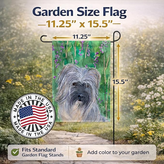 Caroline's Treasures SS1042GF Berger des Pyrenese Garden Flag Mailbox Flag Decorative Yard Flag Banner Outside Patio Artwork Yard Flower Beds, Garden Size, Multicolor