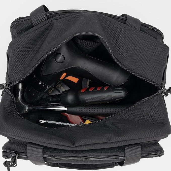 Coreflex 12-Inch Heavy Duty Tool Bag, Tactical, Gear, Range, EDC,Tool Bag for cars, Multi-Purpose Work Bag for Mechanics,Electrician,Carpenters,Builders,Plumbers 12" X 7" X 7" (Black)