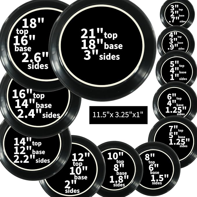18inch Single Plant Saucer Black Polypropylene | Indoor and Outdoor Plant