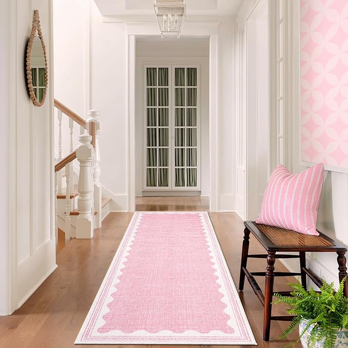 GarveeHome Scalloped Rug
