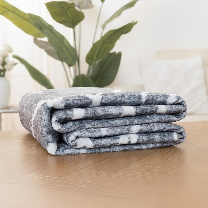 Machine Washable Area Rug Runner - Living Room Bedroom Bathroom Kitchen Entryway Office - Padded Low Pile Stain Resistant Premium - Moroccan Diamond Tribal - Jax - Gray 3' x 5'