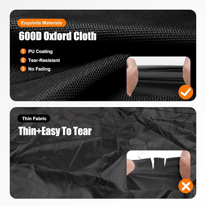 Generator Covers While Running, Heavy Duty 600D Waterproof Oxford Fabric, Transparent PVC Window Weather & Dust Protection Fits Most 3000W-10000W Generators (Packaging Varies – Product Unchanged)