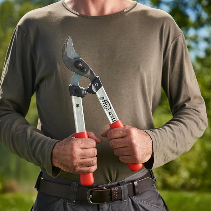 FELCO F211-40 Swiss Made Loppers for Gardening – 16" Lightweight Precision Loppers for Tree Trimming | Tree Branch Cutters | Tree Trimmer Tool with Curved Bypass Blade | I-Beam Handles | Landscape