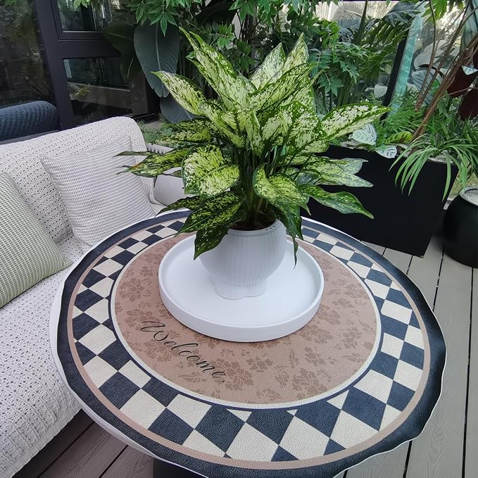 Plant Saucer for Indoors - 12 Inch Ceramic Plant Saucer Plant Water Catcher Tray Plant Pot Saucer Plant Drainage Tray, Durable Sturdy Flower Pot Saucers (Frosted White)