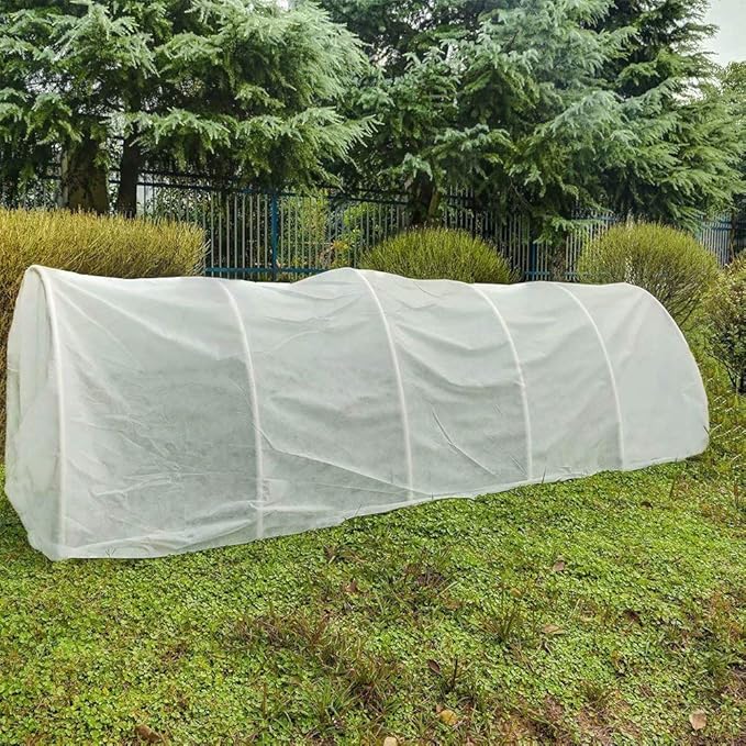 Agfabric Plant Covers Freeze Protection Row Cover 0.55oz 7'x15' Frost Blanket for Winter Protection Plant Covers Feeeze Protection,Frost Cloth for Vegetables,White