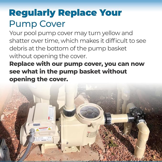 357151 Pump Lid with O-Ring Fits for Pentair WhisperFlo IntelliFlo Pump | Clear Pool Pump Cover Lid Fits for Pentair WhisperFlo WFE XF and IntelliFlo VF, VS 3050, VST, VS+SVRS High Performance Pumps