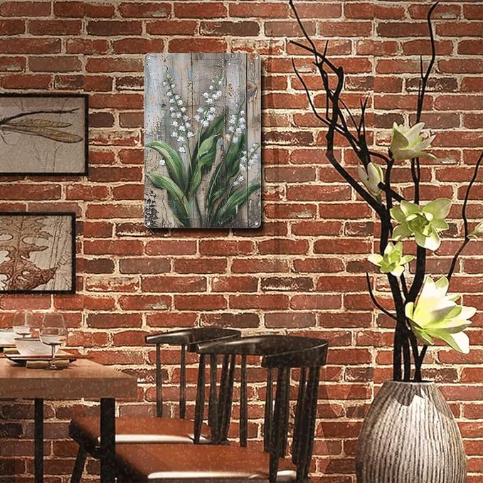 Metal Sign Tin Sign Vintage Wall Art Antique Master's Lily Tin Sign for Rustic Wall Art Shabby Chic Interiors and Corrosion Resistant Greenhouse Decor for Restaurant 8×12 Inches