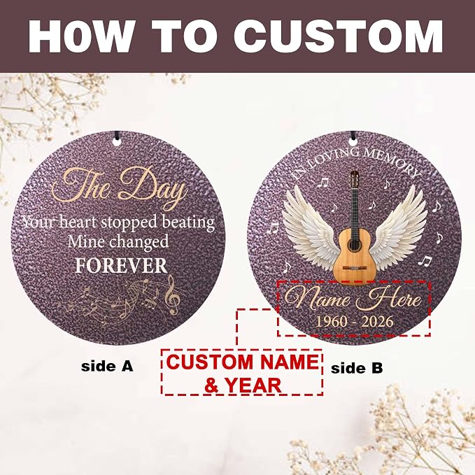 Personalized Memorial Wind Chimes for Loss of Loved One, 30"/36"/45" Sympathy Wind Chimes in Memory of Mother Father Memorial Gifts, Produced in Texas