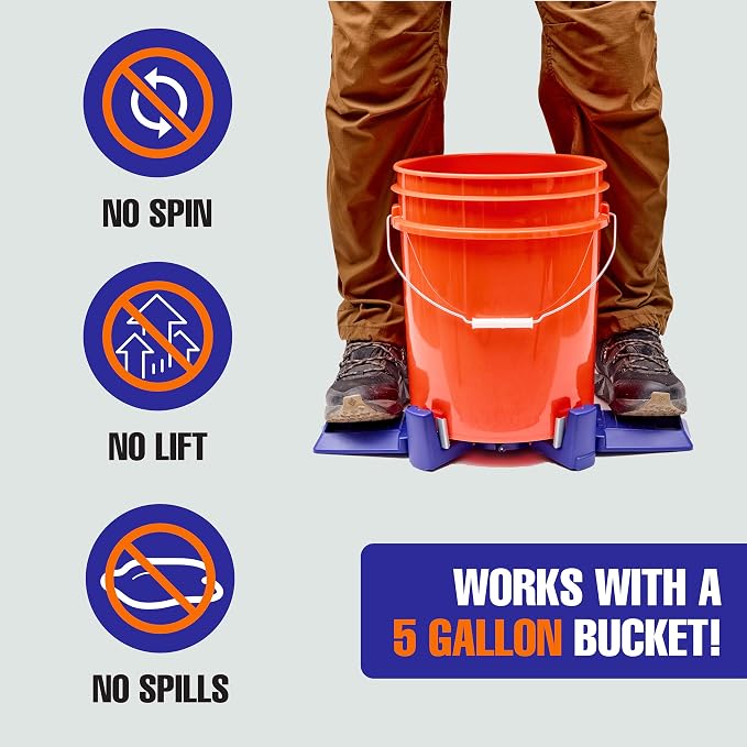Bucket Vice 5-Gallon Bucket Gripper/Holder, Blue