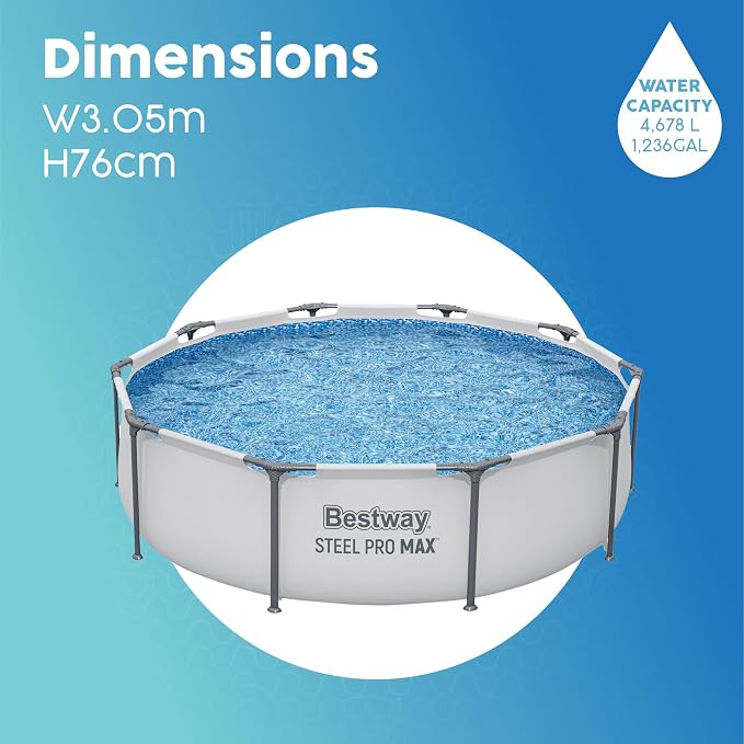 Steel Pro MAX™ 10' x 30"/3.05m x 76cm Round Pool