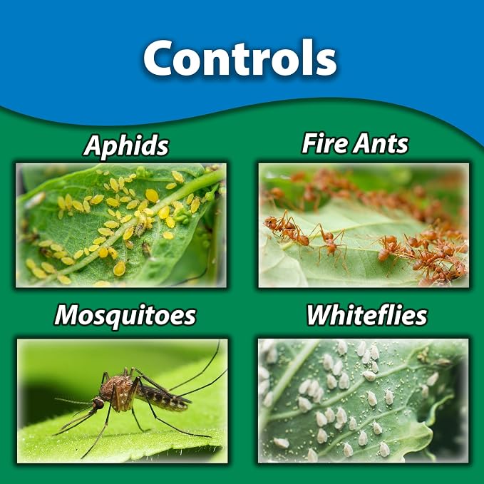 Monterey Take-Out Complete Insect Control RTS - Kills 450+ Insects, Controls Mosquitoes, Fleas, Ants, Mites - 1 Quart, Covers 16,000 Sq. Ft. - Bundled witih Monterey Measure Spoon