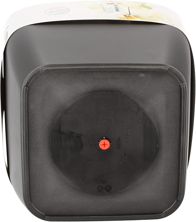 Lechuza Quadro LS 35 Charcoal Metallic, Self-Watering Square Planter, H13 L13.8 W13.8 in