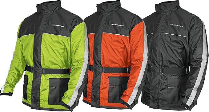 Nelson Rigg Solo Storm Rain Jacket, Waterproof, Breathable, and Packable (Hi-Vis Yellow/Black, 3X-Large)