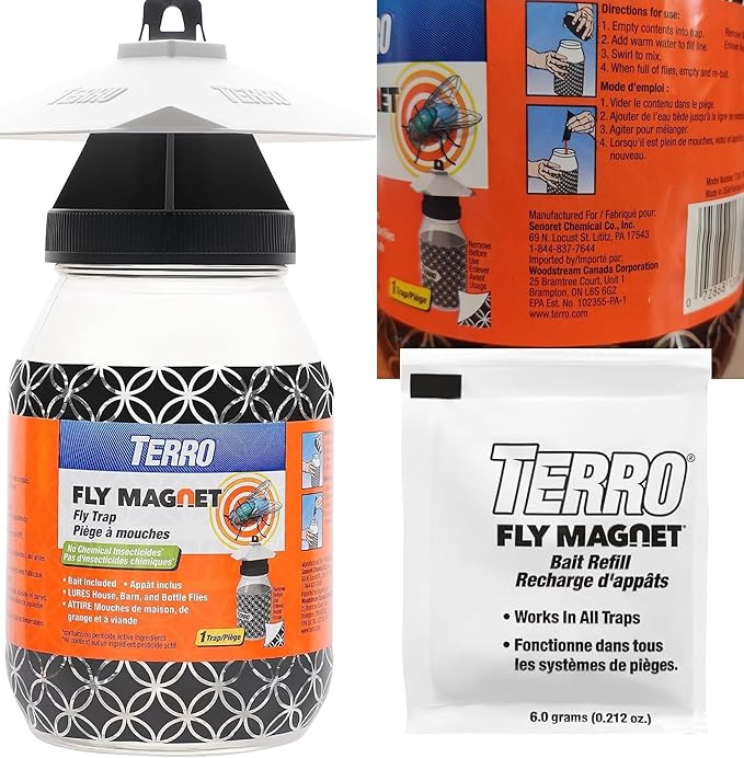 Victor M380 Fly Magnet 1-Quart Reusable Trap With Bait (3 Pack)