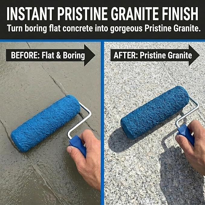 The "Original Designed" Classy Granite Concrete Stamping Texture Roller And Masonry Form Tool Favorite Since 2005. (ClassyGranite)