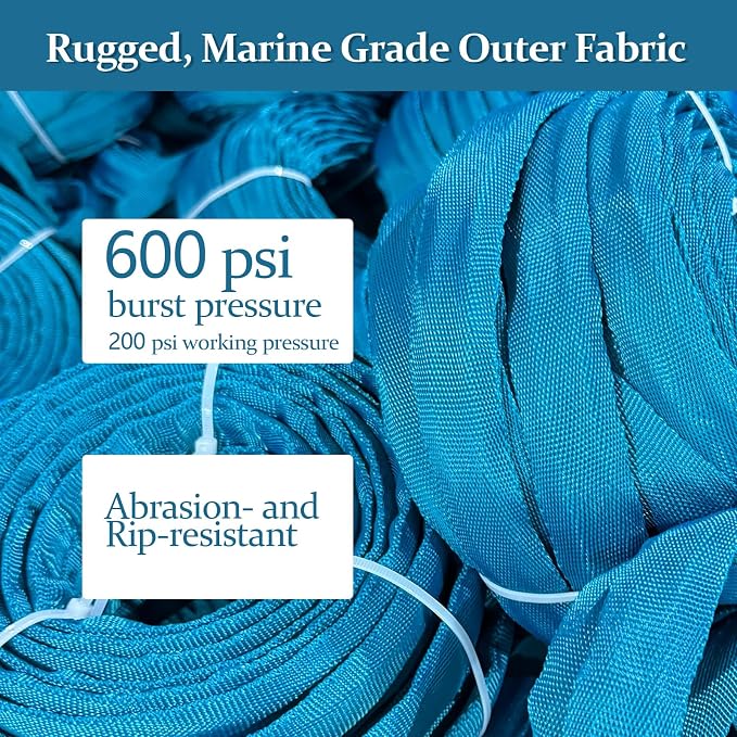 Garden Hose 100 ft, Made of TPE (BetterThan PVC/Hybrid Polymer), Lightweight yet Durable Water Hose with Ergonomic Grip, Drinking Water Safe Material, All-Weather, 3/4" GHT Fittings