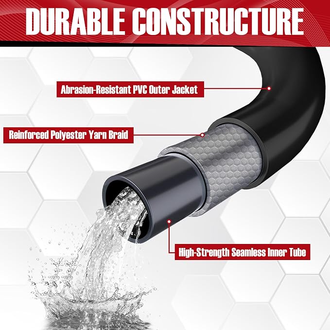 JOEJET Pressure Washer Spray Gun and Hose 32FT, Extension Wand and 5 Nozzle Tips, Compatible with Some Portland Husky Black Decker Ford Pulsar ShopForce Taskforce Powerwasher Power Washer