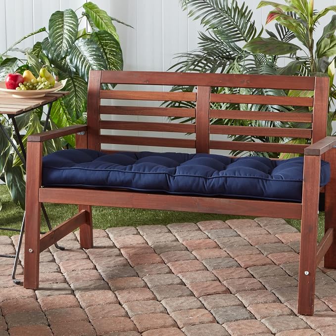 Outdoor 51 x 18-inch Sunbrella Bench Cushion, Canvas Navy