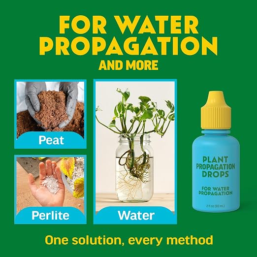 Rooting Drops for Plant Propagation | for Faster, Stronger Roots & Less Shock | Propagation Drops for Water, Soil, Moss, & More! Supports Plant Health During Repotting | for All Your Props & Cuttings