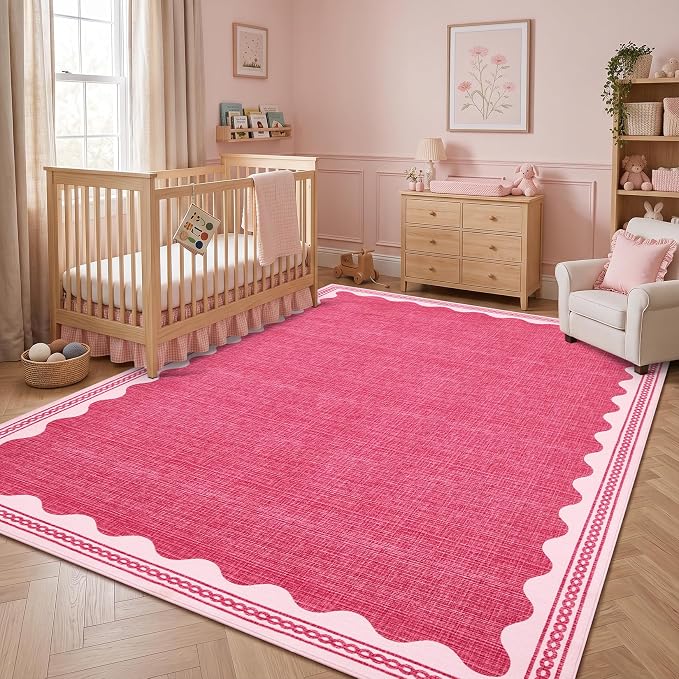 GarveeHome Scalloped Rug