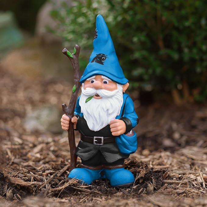 FOCO NFL Team Logo Holding Stick Garden Statue Outdoor Gnome