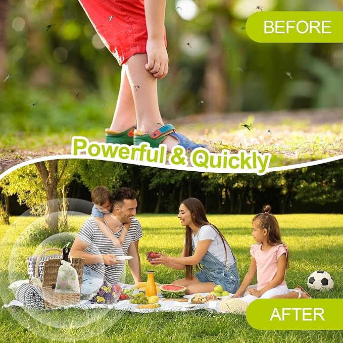 Mosquito Repellent Outdoor Patio - Mosquito Repellent Outdoor Powerful Indoor & Outdoor Protection - 24 Pack
