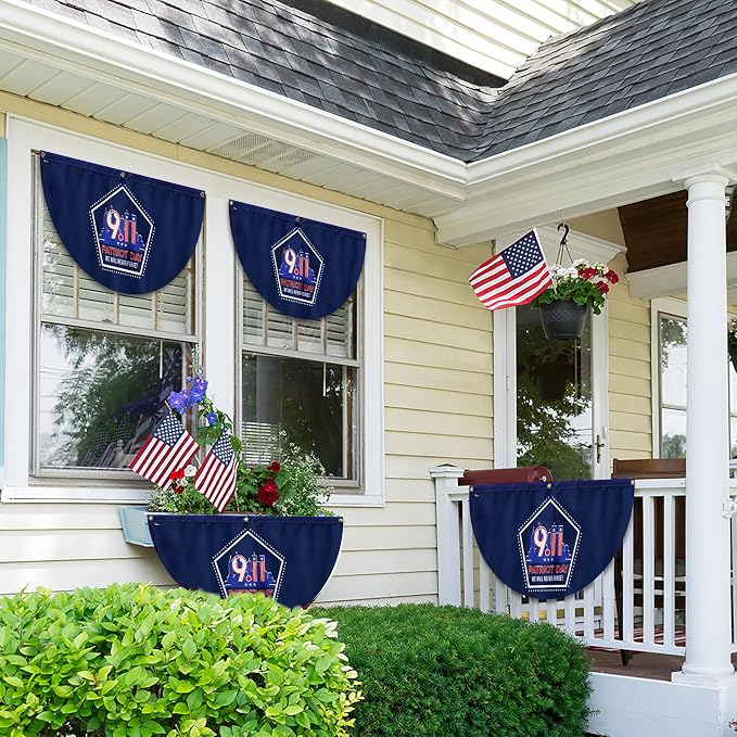 FLAGWIX American 9/11 Flag Patriot Day - Non-Pleated American Bunting Flags Outdoor 1.5x3 ft (Pack 1) - 911 Flag Patriotic Decorations, Outside Decorations for Yard, Patriotic Flags for Garden Decor