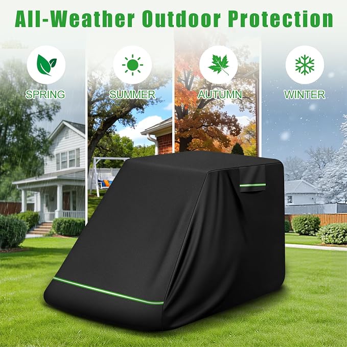 Skid Steer Loader Cover Heavy Duty Waterproof Outdoor, 150''x85''x90'' | Fits Bobcat T7X/T770, Caterpillar 262D3, Kubota SSV77, 420D with Cotton Lining Windproof Skid Steer Cover, Reflective Strip