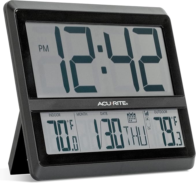 AcuRite Digital Clock, Digital Clock + Outdoor Temperature