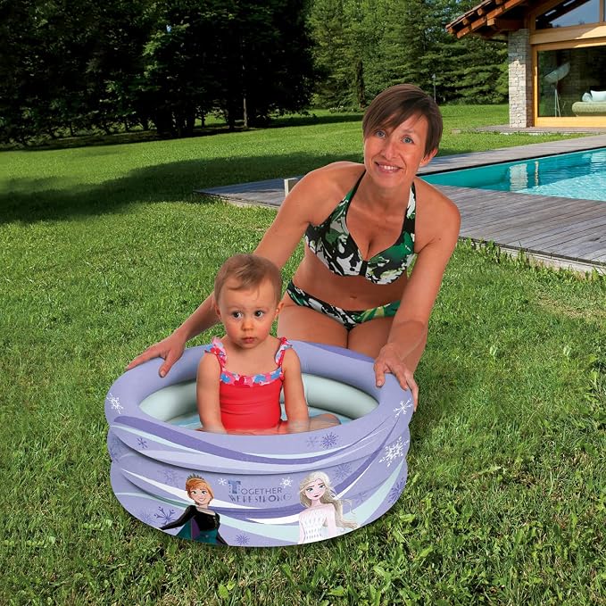Mondo Toys - FROZEN | 3 Rings Pool - Inflatable pool for children 3 rings - diameter 60 cm - with soft bottom - 16917