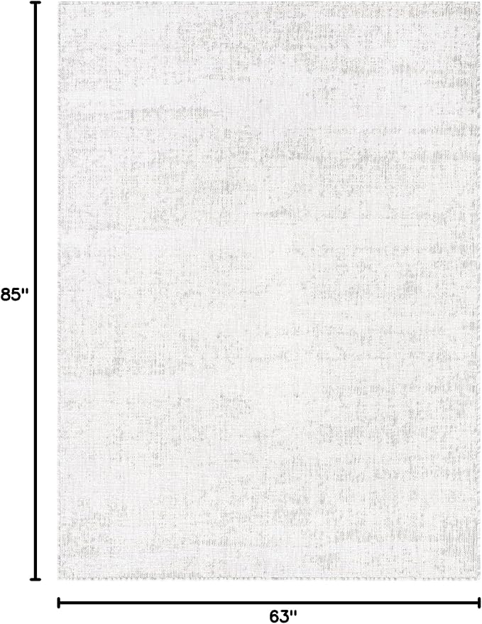 Unique Loom Outdoor Modern Collection Area Rug - Cartago (5' 3" x 7' 1" Rectangle Gray/Ivory)