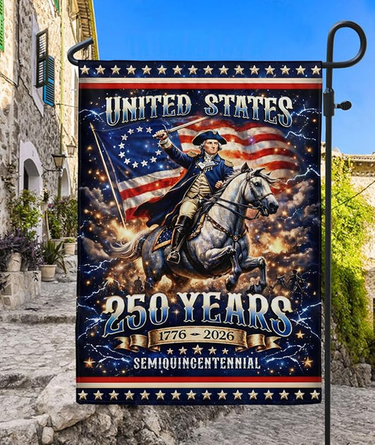 250 Anniversary Usa Flag, 1776-2026 Commemorative, 250th Anniversary Patriotic Design, Garden Flags For Outside, Doubleided Outdoor Yard Decoration For Independence Day 3 (12x18 Inch)