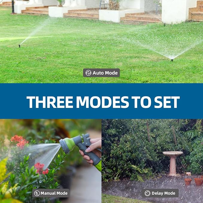 Digital Programmable Water Timer, Garden Hose Sprinkler Timer for Irrigation and Watering Systems, 1 Outlet