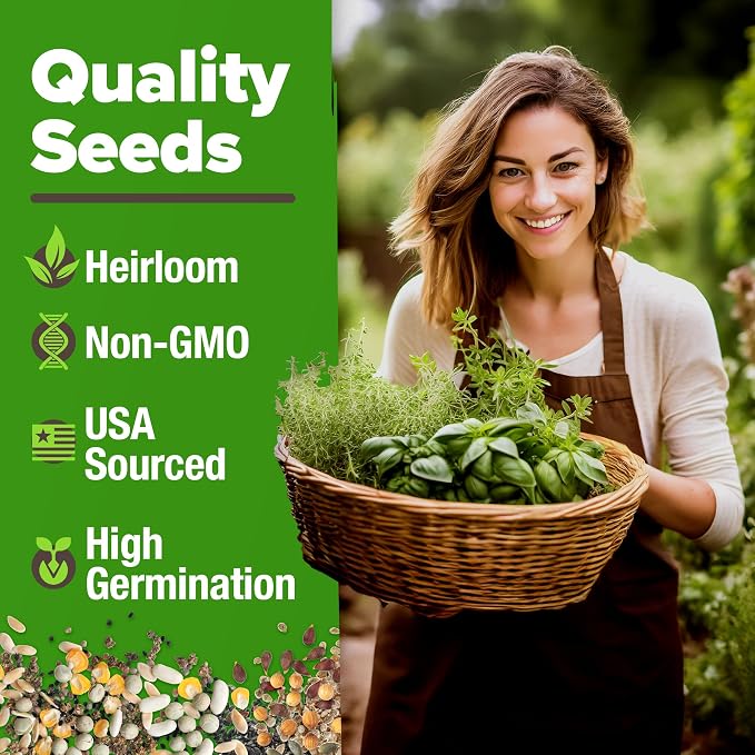 HOME GROWN 20 Culinary Herb Seed Vault & HOME GROWN Heirloom Vegetable Seeds