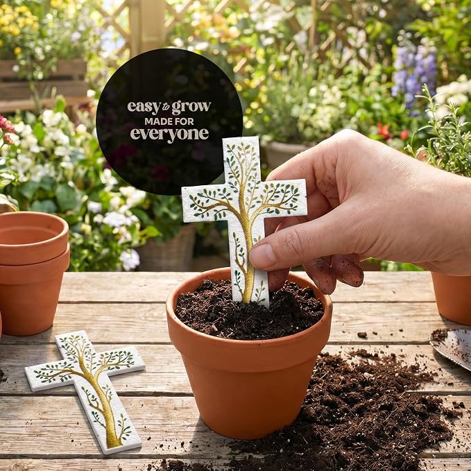 Plantable Wildflower Seed Paper - 50pcs Tree Cross-Shaped for Funeral Favors, Memorial Gifts, & Sympathy Gifts for Loss of Father and Mother