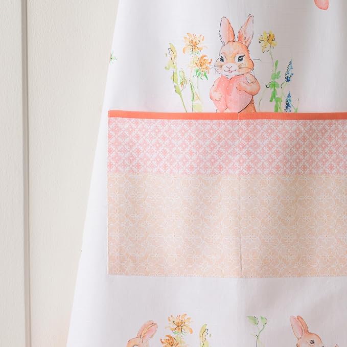 Maison d' Hermine Aprons for women with Pocket 100% Cotton (27.50"x31.50") | Adjustable Neck Strap & long ties Apron Men Chef Wedding Cooking Gardening Server Maid