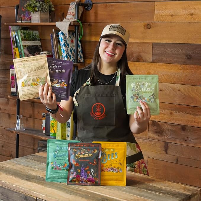 Mountain Valley Seed Co Wildflower Seeds Collection - 500,000+ Bulk Seeds | 6 Wildflower Mixes Including Hummingbird, Butterfly, Monarch, Bee, Shaded Woodland, Rocky Mountain, and Dryland Pollinators