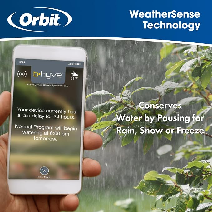 Orbit 57985 B-hyve XR 8-Zone Smart Indoor/Outdoor Sprinkler Controller (Pack of 2)