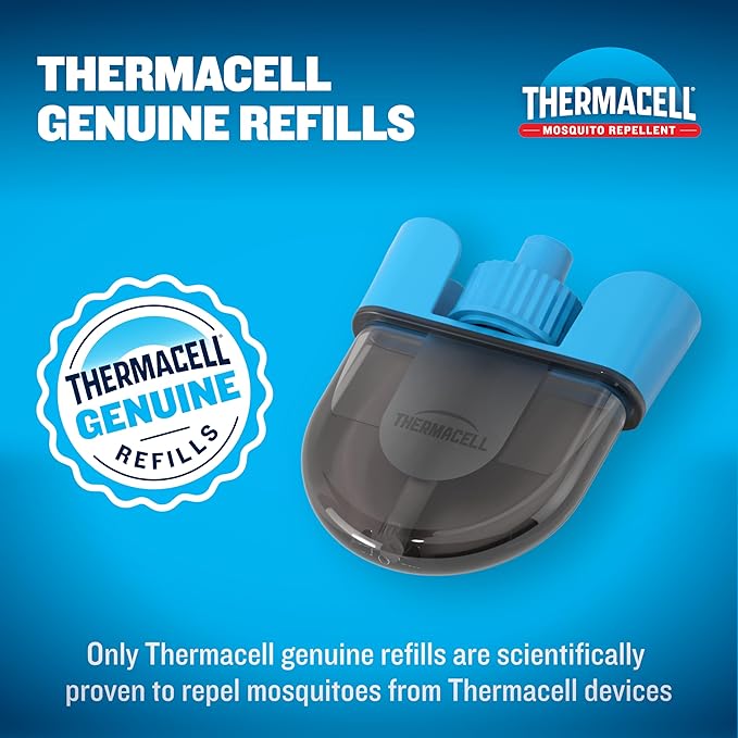 Thermacell E-ZoneGuard Mosquito Repellent Refill with 20-Foot Zone of Scientifically Proven Outdoor Protection; Rechargeable; 120-Hr Refill; Bug Spray Alternative; Scent Free; DEET-Free