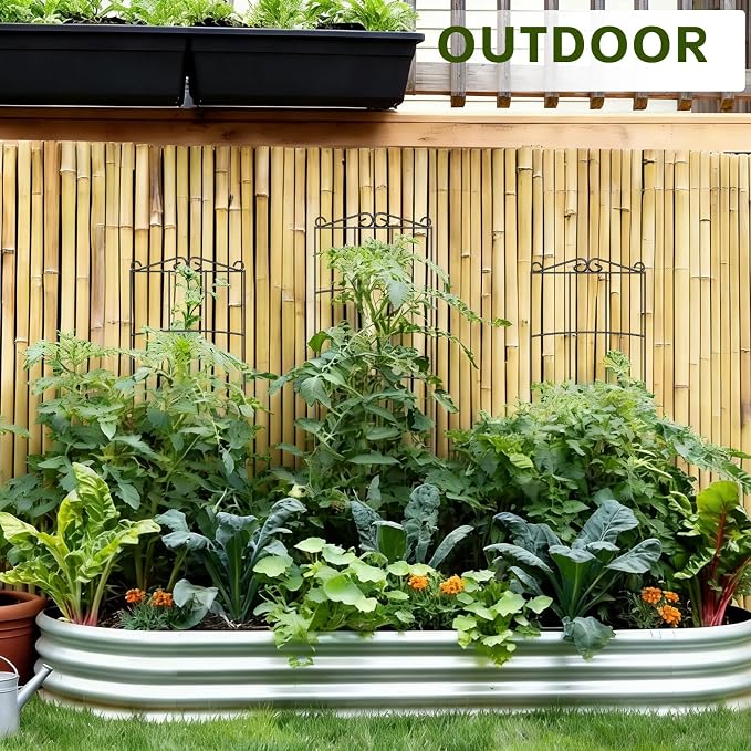 Trellis for Climbing Plants Indoor, 4 Pack 31'' Metal Plant Trellis Indoor for Potted Plants, Sturdy Plant Support Outdoor for Ivy Pothos Monstera Hoya Flower Vine, Rectangular Shape