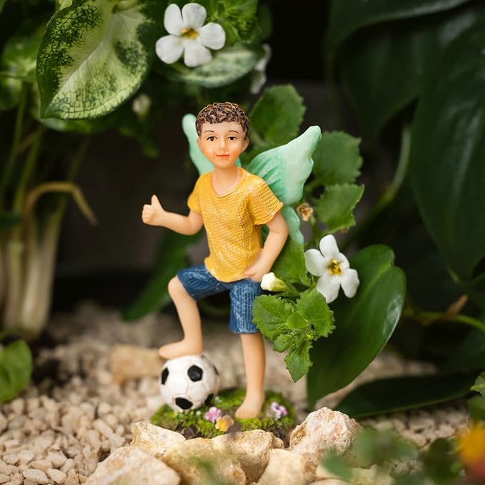 PRETMANNS Fairies for Fairy Garden - Fairy Figurines – Cute Accessories for Indoor or Outdoor Miniature Garden – 2-Piece Set