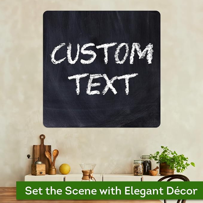Custom Sign, Custom Street Sign, 11 Font Colors, 13 Font Styles, 4 Hole Options, 22 Sizes, 36x36 Inches, Rust Free DiBound, Fade Resistant, Made in USA by My Sign Center (Chalkboard Black)